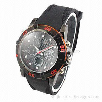 2014 new popular silicone digital brand watch, double movement